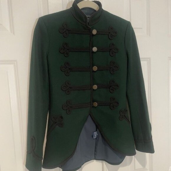 Ralph Lauren Green Embroidered Equestrian Blazer – Sz 4 - Picture 2 of 10